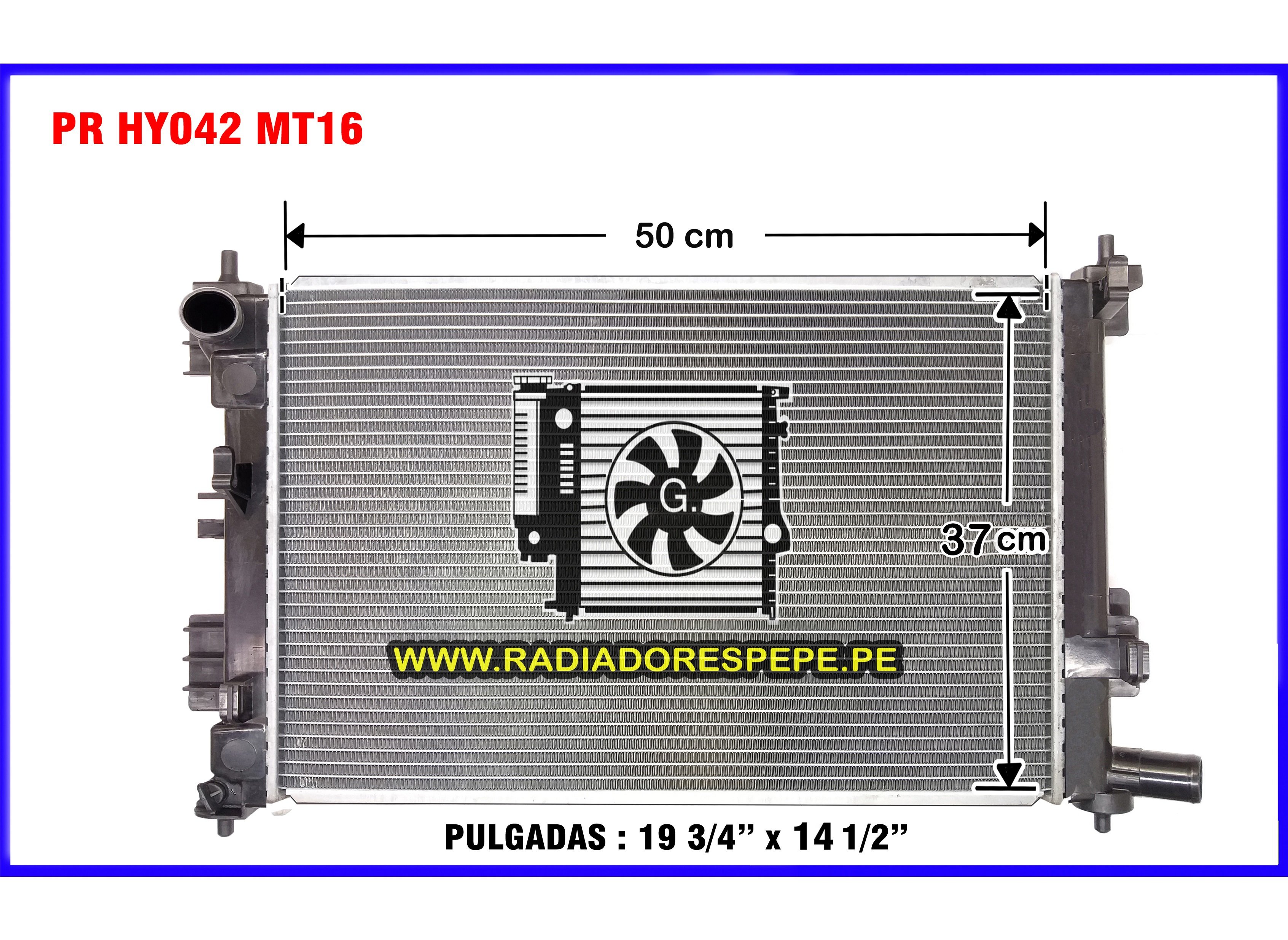 Radiador Hyundai Accent Kia Verna