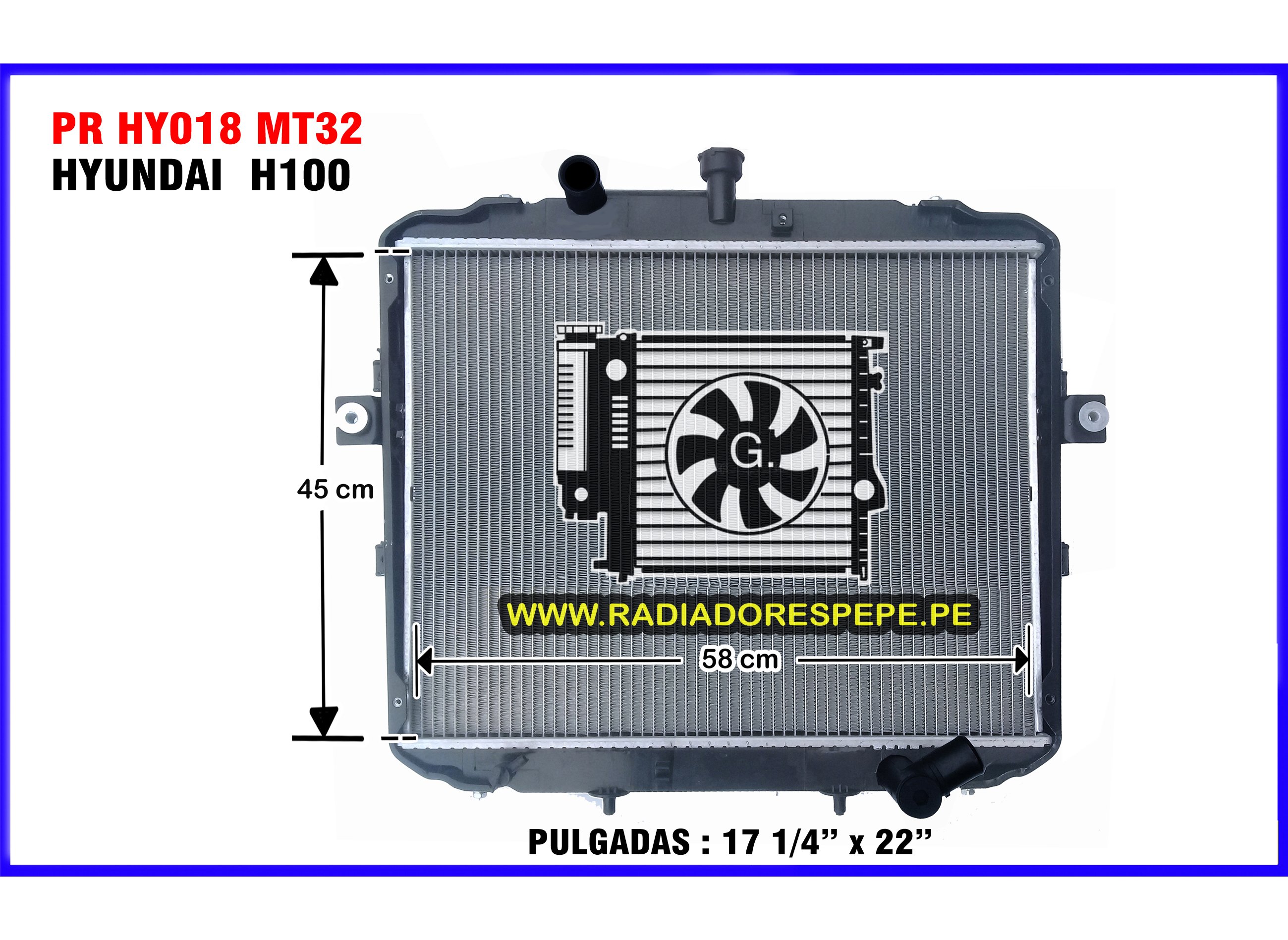 Radiador Hyundai H100