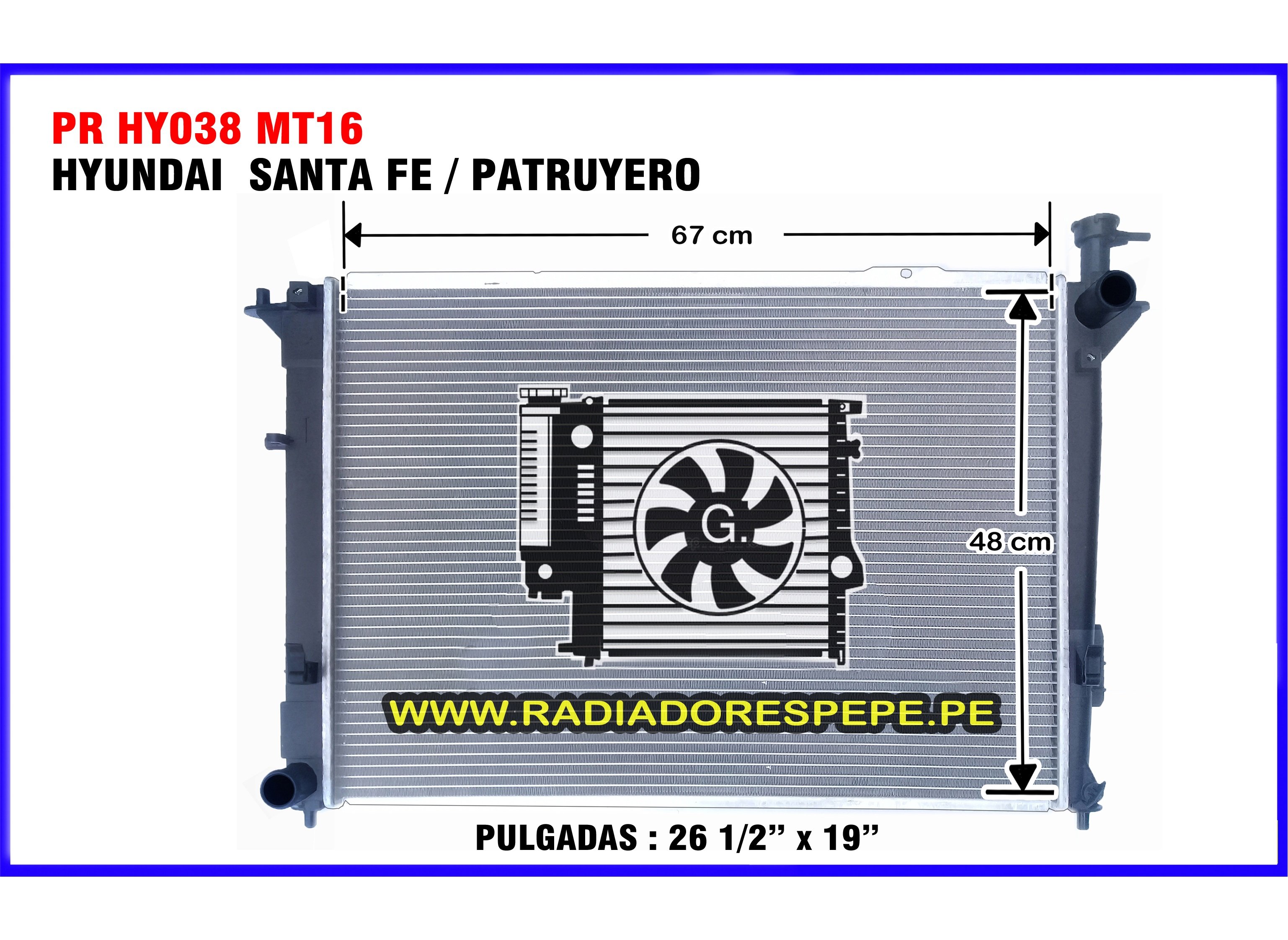 Radiador Hyundai Santa Fe