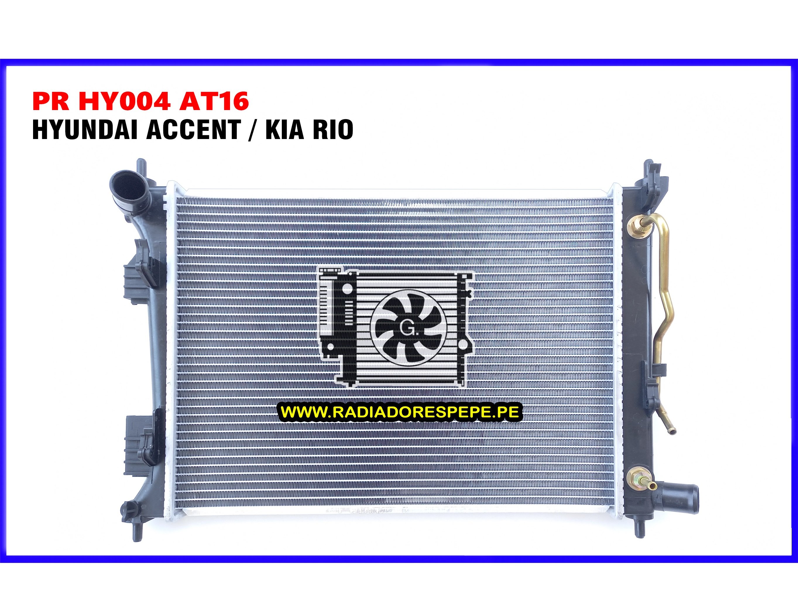 Radiador Hyundai Accent Kia Rio