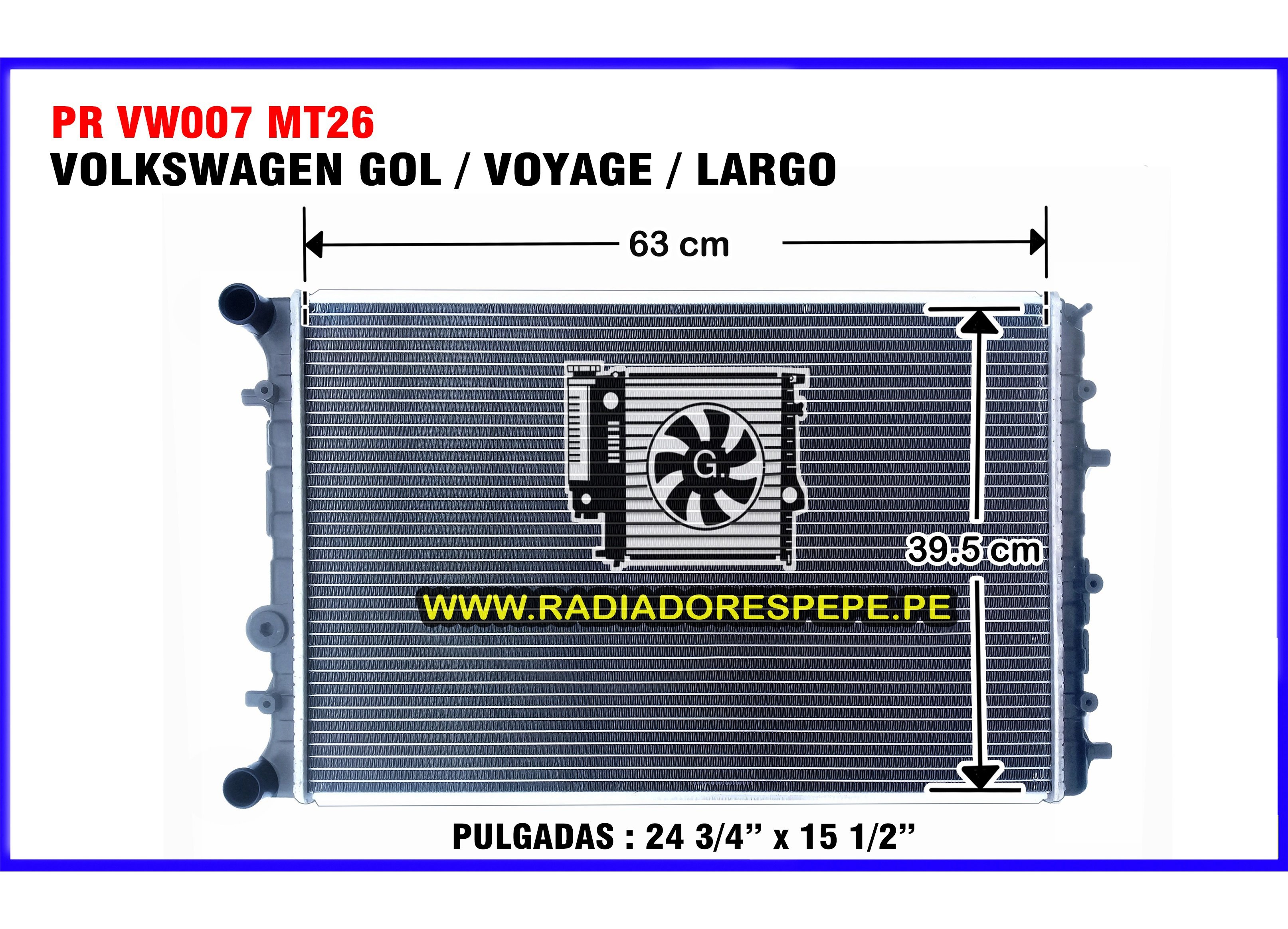Radiador Volkswagen Gol
