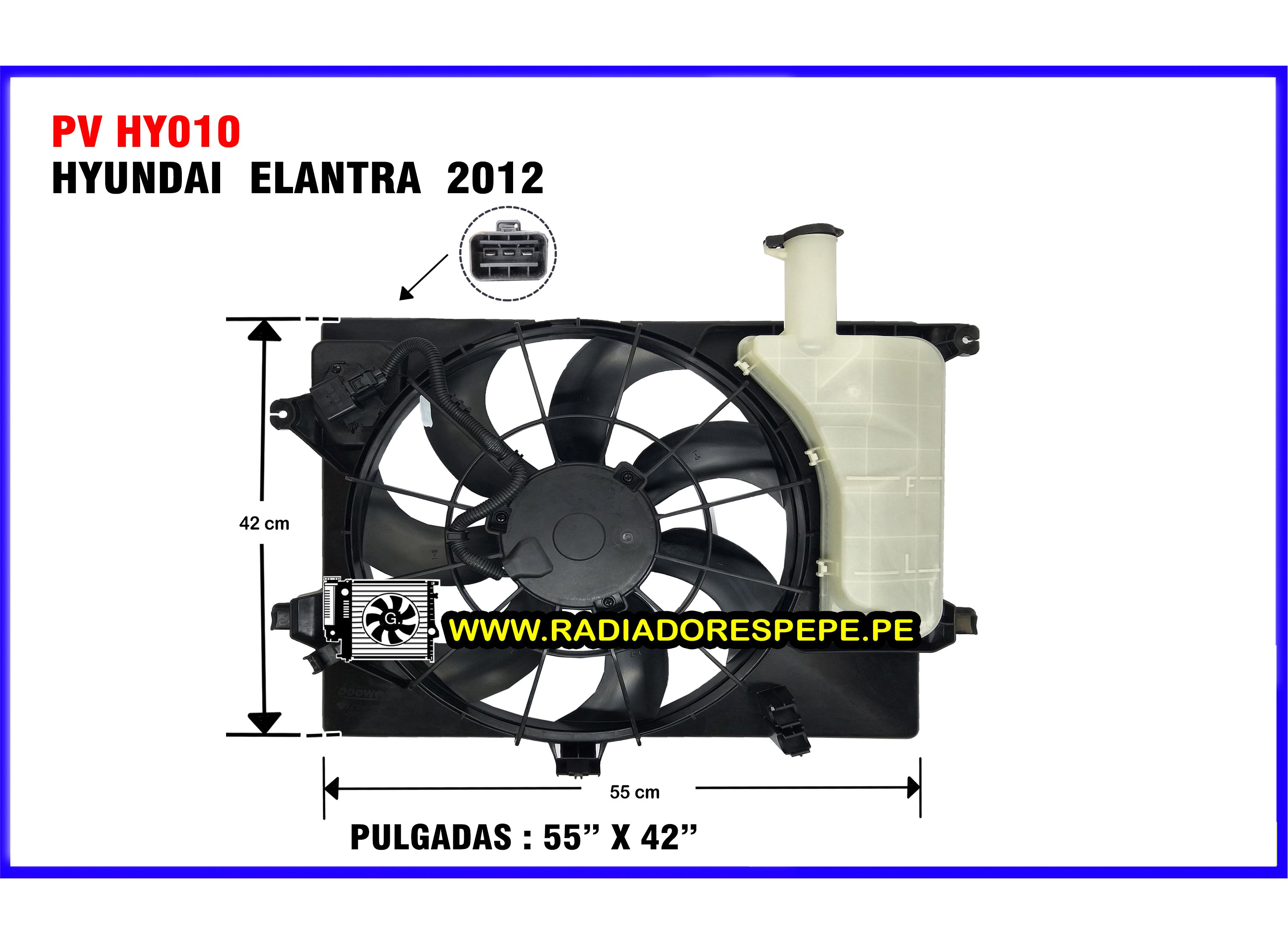 Ventilador Hyundai Elantra Cerato